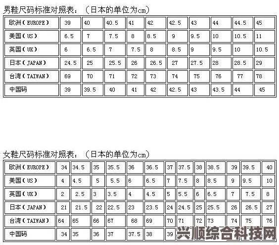 欧洲尺码、日本尺码与美国、欧洲LV尺码对照，完美选择适合你的鞋子和服饰，轻松找到最合适的尺寸指南