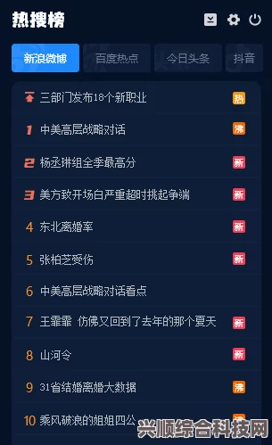 抖音热搜榜概览，五月十九日最新动态聚焦