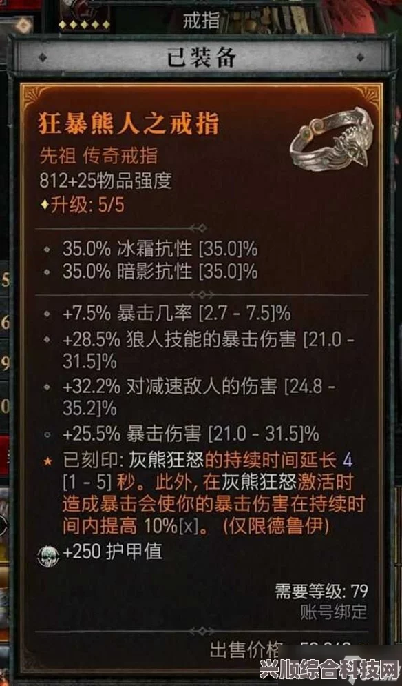 暗黑破坏神4德鲁伊熊狼戒指搭配攻略及BD推荐
