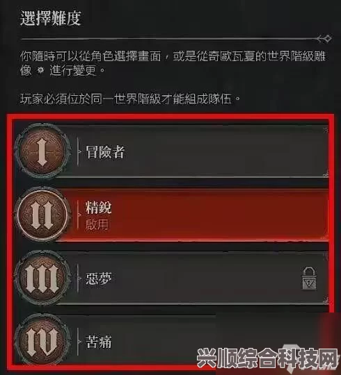 暗黑破坏神4难度调整攻略，一步步教你如何调整游戏难度