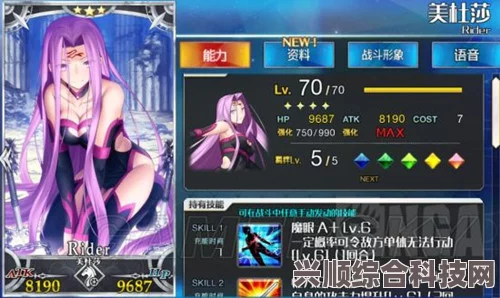FGO日服剑阶美杜莎模组宝具动画深度解析