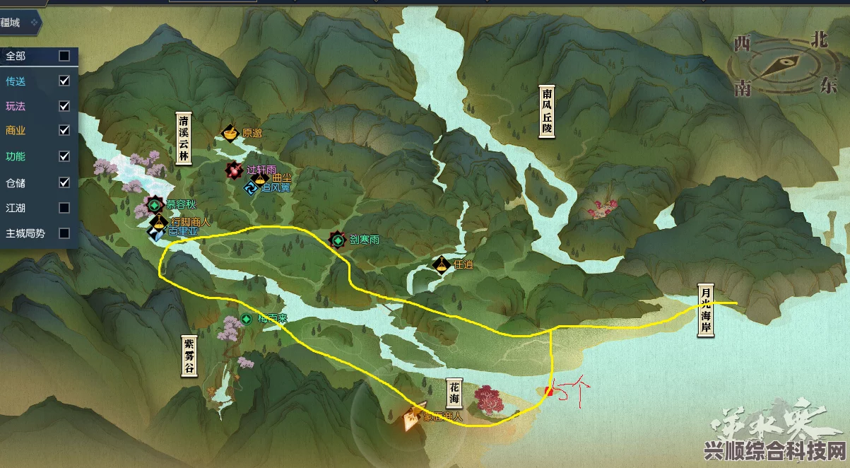 逆水寒手游山洞位置全攻略，探寻地图中隐秘山洞的奥秘