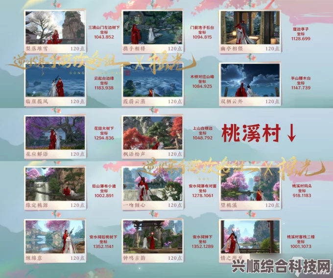逆水寒手游掠影集打卡点坐标攻略及全览