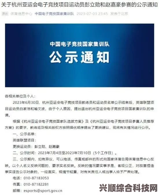 亚运会英雄联盟大名单调整揭秘，传奇选手369退出重磅调整消息