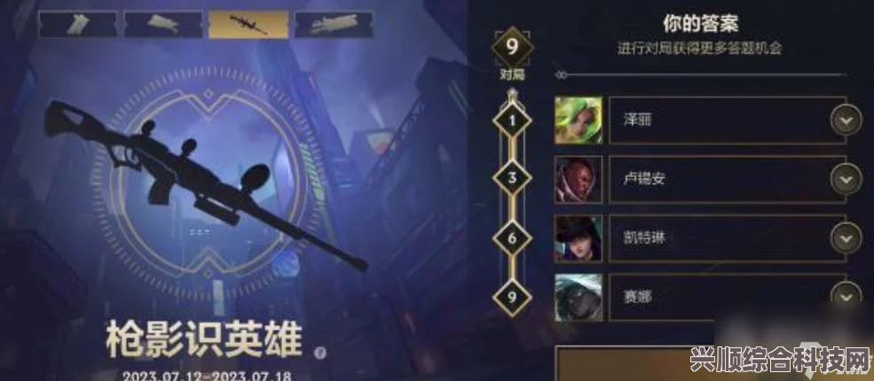 英雄联盟手游枪影识英雄活动解析与答案分享